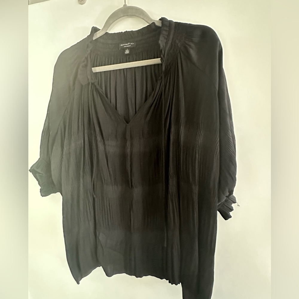 Current Air black v neck blouse